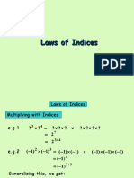 19 Laws of Indices