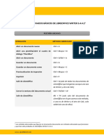Métodos Abreviados Básicos de Libreoffice Writer 5.4.4.2: CTRL + U CTRL + Mayús + N