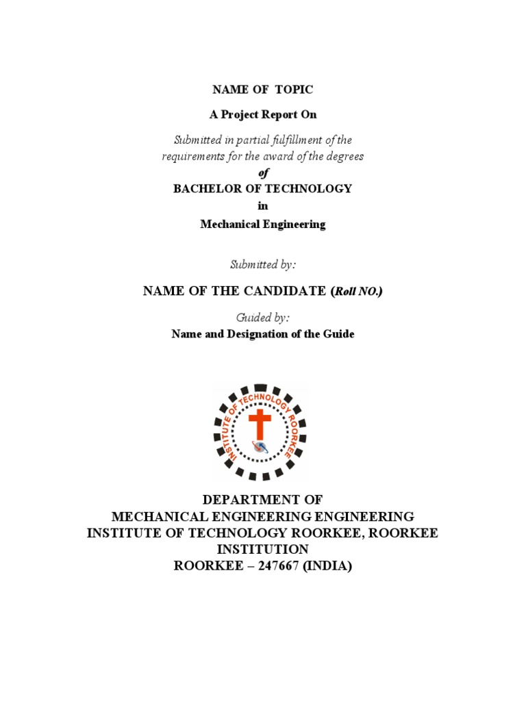 ITR Project Report Format Guide | PDF | Sodium Hydroxide | Printing