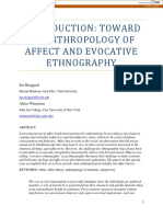 Toward Anthropology of Affect and Evocative Ethnography