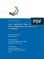 Studi Percepatan Durasi Pengerjaan Proyek Pembangunan Kapal Niaga Di Pt. Pal Indonesia
