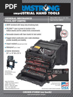 General Mechanics Tool Kit (GMTK) : Meets NSN 5180-01-548-7634 Apex Part No. SGMTK1