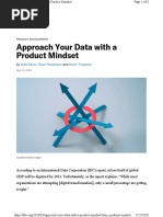 Approach You Data With A Product Mindset