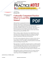 Culturally Competent Practice