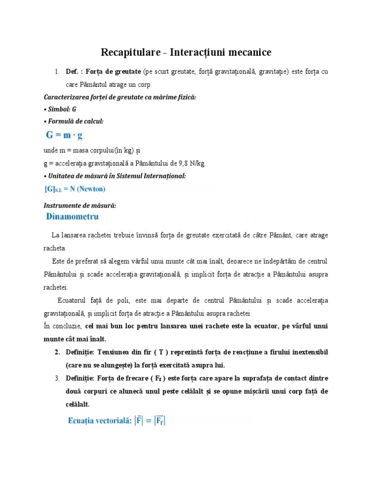 Recapitulare | PDF