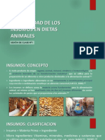 Variabilidad de Los Insumos en Dietas Animales (VC)