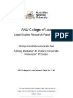 ANU College of Law: Legal Studies Research Paper Series