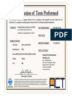 ACT MRC OF668 XXL DOT 证书Test Certificate