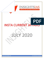 INSTA July 2020 Current Affairs Compilation