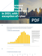 Global Insurance Markets: Pricing Increases Moderate in 2021, With Exception of Cyber