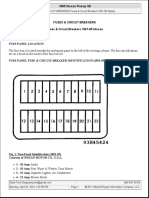 Data-Tech 1995 Nissan Pickup - Localizacion de Fusibles y Relevadores