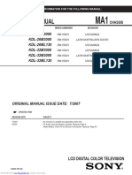 Service Manual: KDL-26M3000 KDL-26M3000 KDL-26ML130 KDL-32M3000 KDL-32M3000 KDL-32ML130