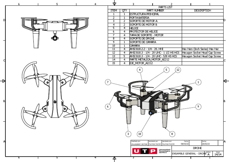 Partes y Ensamble de un Dron | PDF