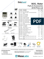 90XL Meter: Parts & Accessories 2018 Price List