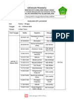 Rundown Lapangan XXXII Peserta