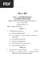 Object Oriented Programming Using C++