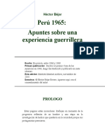 Héctor Béjar -  1965apuntes de una experiencia guerrillera.