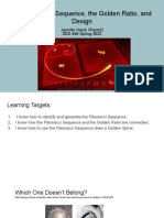 The Fibonacci Sequence The Golden Ratio and Design