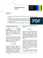 Espectro de Sodio y Defecto Cuantico