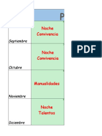 Calendario de Jovenes