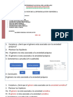 Prueba de chi cuadrado para variables asociadas a ansiedad