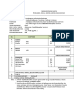 Formulir Standar untuk Perekaman Analisa Masing-Masing Harga Satuan