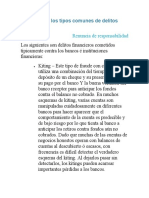 Cuáles Son Los Tipos Comunes de Delitos Financieros