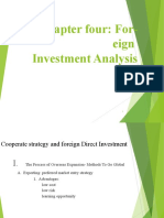 Chapter Four: For-Eign Investment Analysis