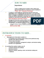 Introduction To Mis: Definition and Importance
