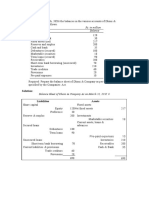 Rs. in Million Accounts Balance: Solution: Liabilities Assets