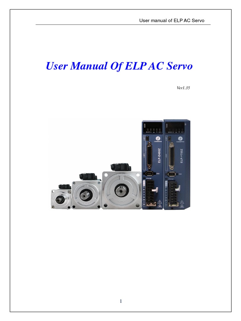 ELP AC Servo User Manual 20200603 PDF Electric Motor Electrical