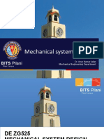 Mechanical System Design: BITS Pilani