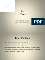 IBM L'Oreal: Brand Extension