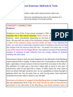 The Natural Sciences - Methods Tools