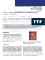 Bilateral Congenital Microblepharon Associated with Down’s Syndrome – A Case Report