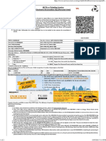 WL WL: Irctcs E-Ticke NG Service Electronic Reserva On Slip (Personal User)