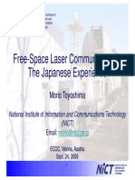 Fdocuments - in Free Space Laser Communications The Japanese Experience Free Space Laser Communications