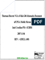 Dell XPS M1330 06247-1 Thurman Discrete VGA NVidia G86 Schematics