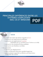 Differences Mac OS Windows