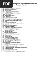 A Glossary of Computer Oriented Abbreviations and Acronyms