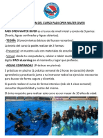 Curso PADI Open Water Diver