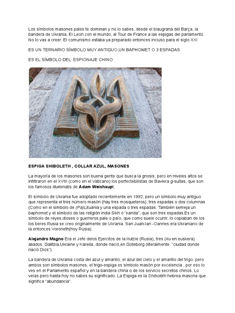 Los Símbolos Masones Pales Te Dominan | PDF