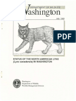 Status of The North American Lynx in Washington