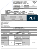 NFS-e de serviço de furação em chapa