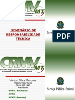 CRMV MT - Seminario de Responsabilidade Técnica