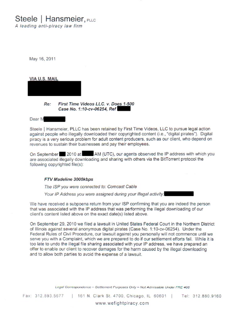 Settlement Letter PDF