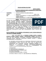 Orden Telefonica. N°08-2022 SOBRE SUBSANACION DEL INFORME DEL PÓLICIA DE MES