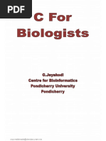 C For Biologists