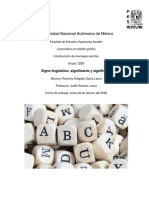 Signo Lingüístico, Significante y Significado 