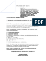 Projeto de Lei Nº 429/2011 - Obriga As Concessionárias de Serviços Públicos de Transporte Que Promovem Atividade Audiovisual A Exibirem Vídeos Educativos em Sua Programação